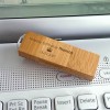 ECO pendrive z grawerem | Bamboo 16GB USB 3.0 | posrebrzana zawieszka