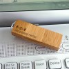 ECO pendrive z grawerem | Bamboo 64GB USB 3.0 | posrebrzana zawieszka